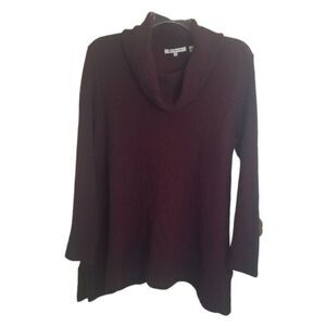 Women's Burgundy Cotton Sweater.  B4